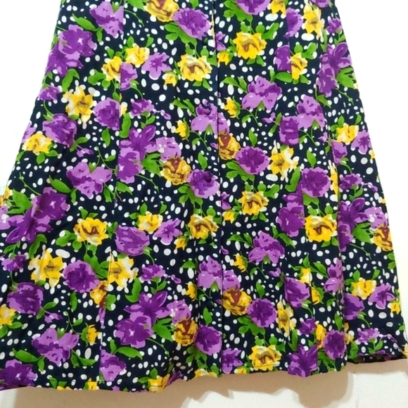 Design Lab Purple Floral Dress, XS - Picture 7 of 16